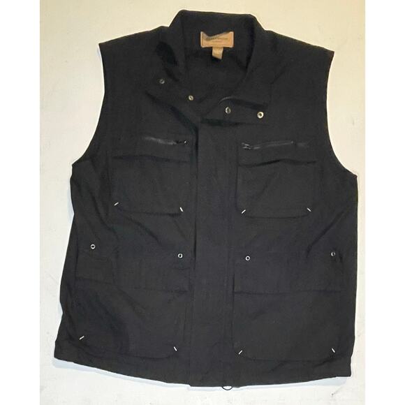 Clearwater Outfitters Utility Travel Vest XL Black Multi-Pocket Mesh Lined EUC - Picture 3 of 10